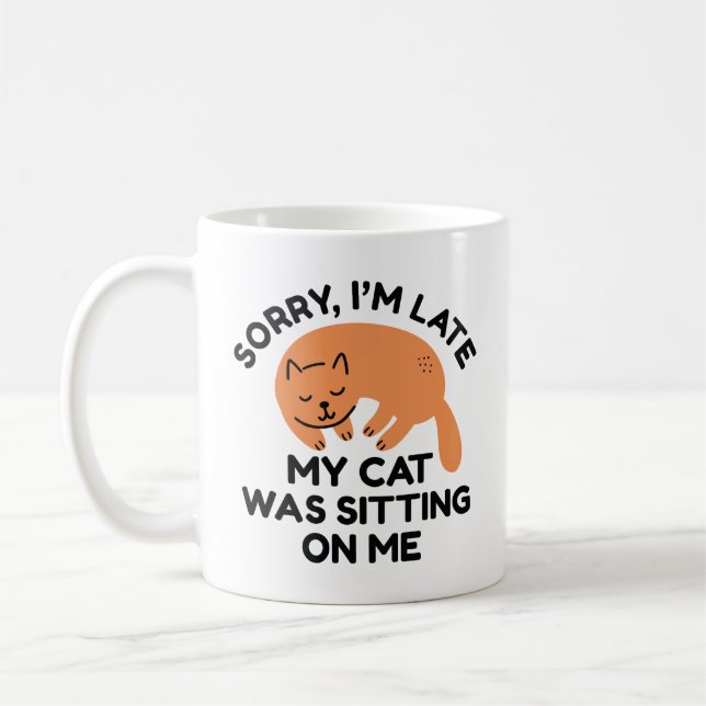 Meine Katze saß auf mir Kaffeetasse (Links)
