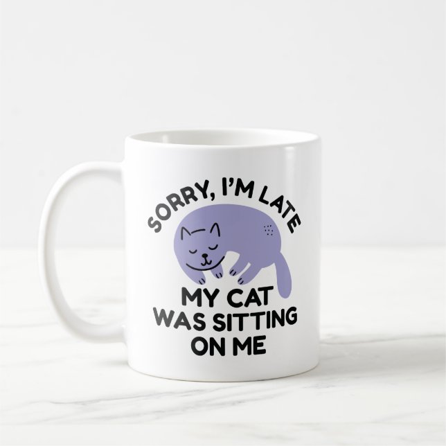 Meine Katze saß auf mir Kaffeetasse (Links)