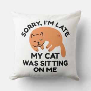 Meine Katze saß auf mir Kissen