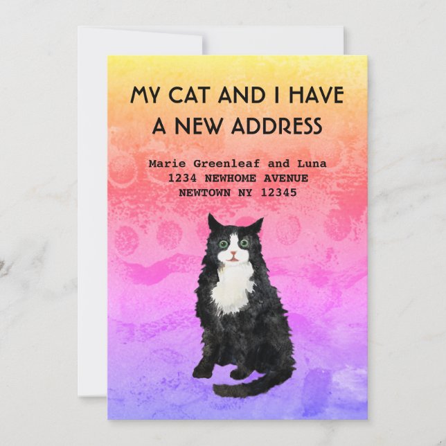 Meine Katze und ich haben die Ankündigung verschob (Vorderseite)