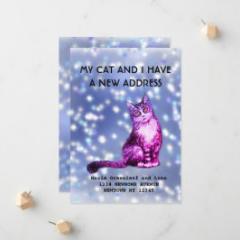 Meine Katze und ich haben die Ankündigung verschob