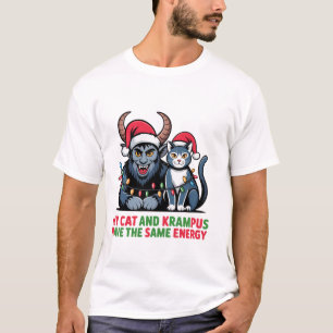 Meine Katze und Krampus haben die gleiche Energie T-Shirt