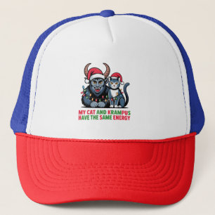 Meine Katze und Krampus haben die gleiche Energie  Truckerkappe