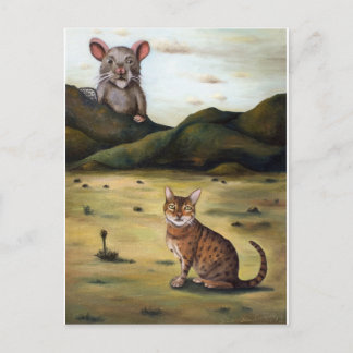 Meine Katzen haben den schlimmsten Albtraum Postkarte