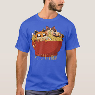 Meine Katzen Lebensmittel Ramen Cat T Anime T-Shir T-Shirt