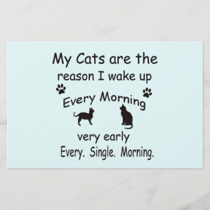 Meine Katzen sind der Grund, warum ich Geweckt hab Briefpapier