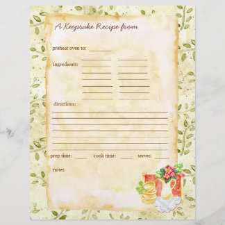 Meine Keepake-Rezepte