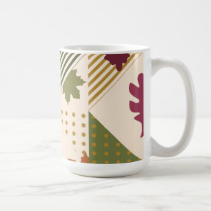 Meine Kern-Essentials Geometrische Herbstblätter  Kaffeetasse