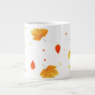 Meine Kern-Essentials Minimalistischer Herbstlaub  Jumbo-Tasse