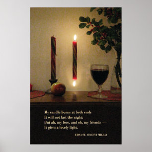 Meine Kerze brennt an beiden Enden--Millay 24W x Poster