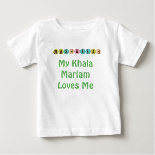Meine Khala (Tante) Lieben ich (Name kann geänder Baby T-shirt