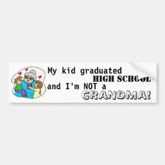 Meine Kind graduierte Highschool und ich sind Autoaufkleber