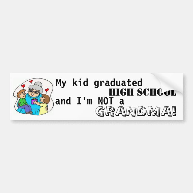 Meine Kind graduierte Highschool und ich sind Autoaufkleber (Vorne)