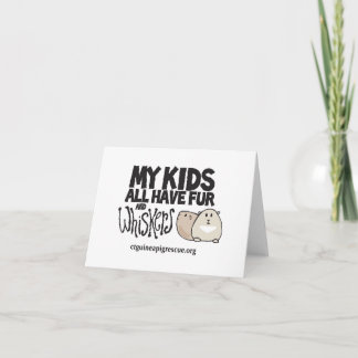 Meine Kinder alle haben Pelz und Bärte Notecard Karte