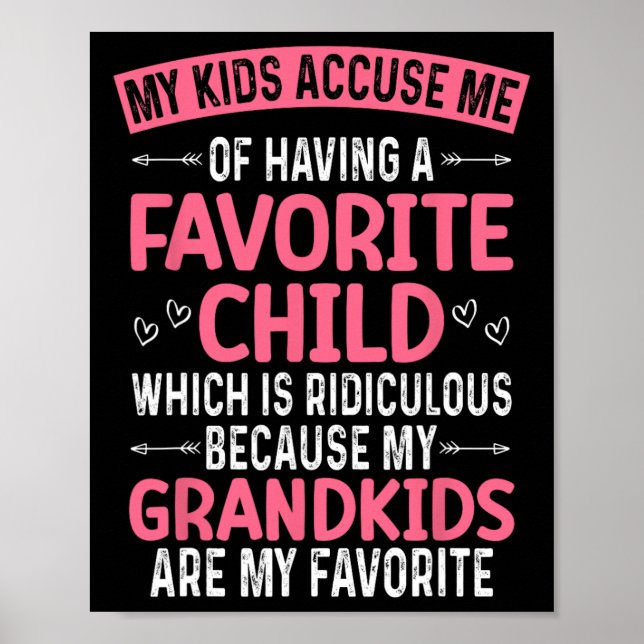 Meine Kinder beschuldigen mich, ein liebes KinderG Poster (Vorne)