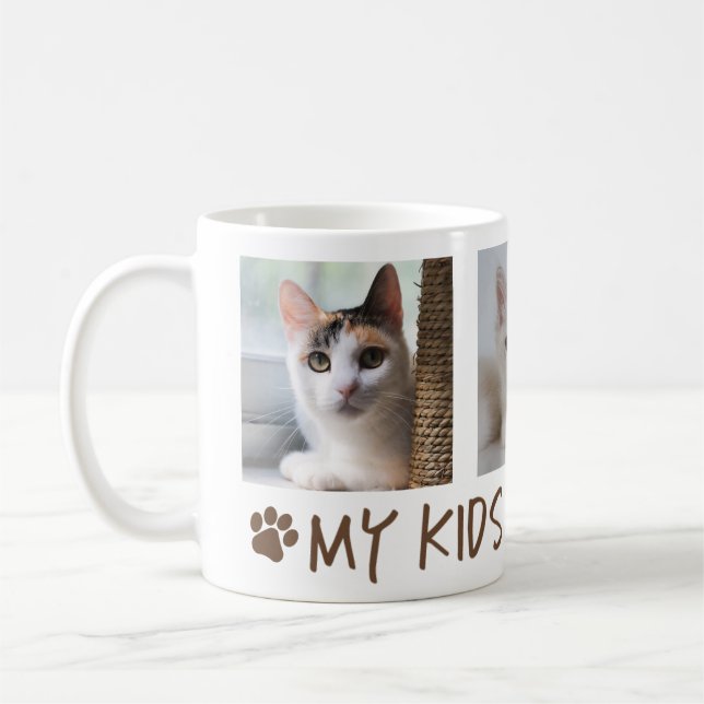 Meine Kinder haben Pfoten 3 Foto Kaffeetasse (Links)