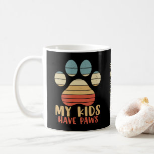 Meine Kinder haben Pfoten Personalisiert Kaffeetasse