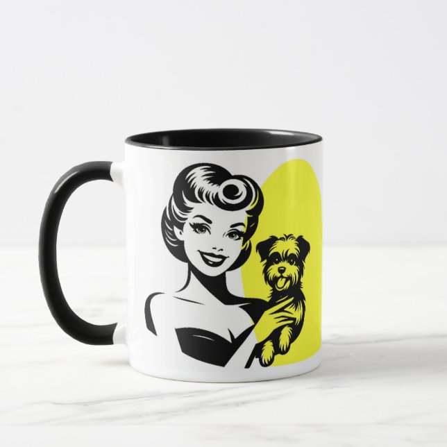 Meine Kinder haben Pfoten-Tasse - Hund Tasse (Links)