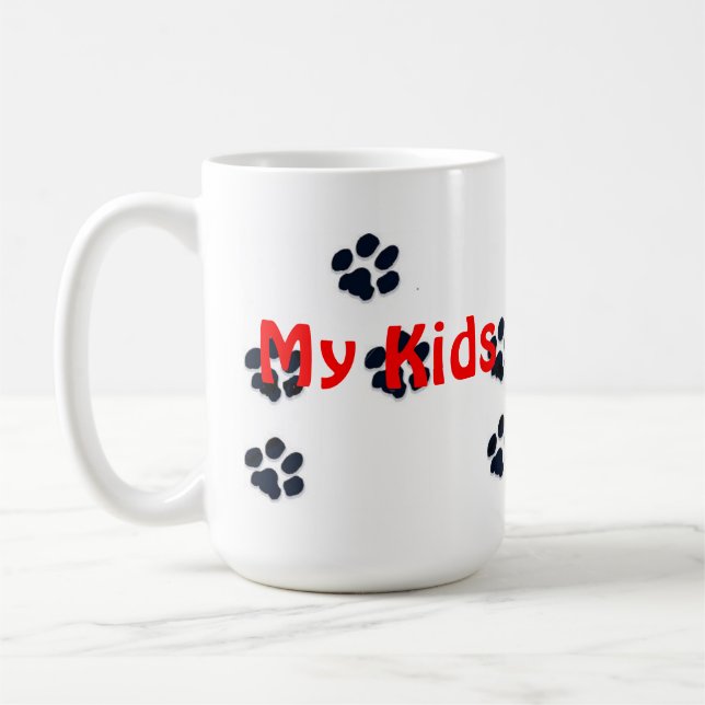 Meine Kinder haben Tatzen Kaffeetasse (Links)