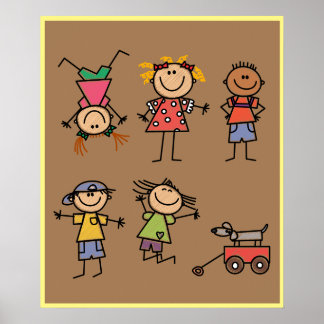 Meine Kinder spielen Zeit Poster