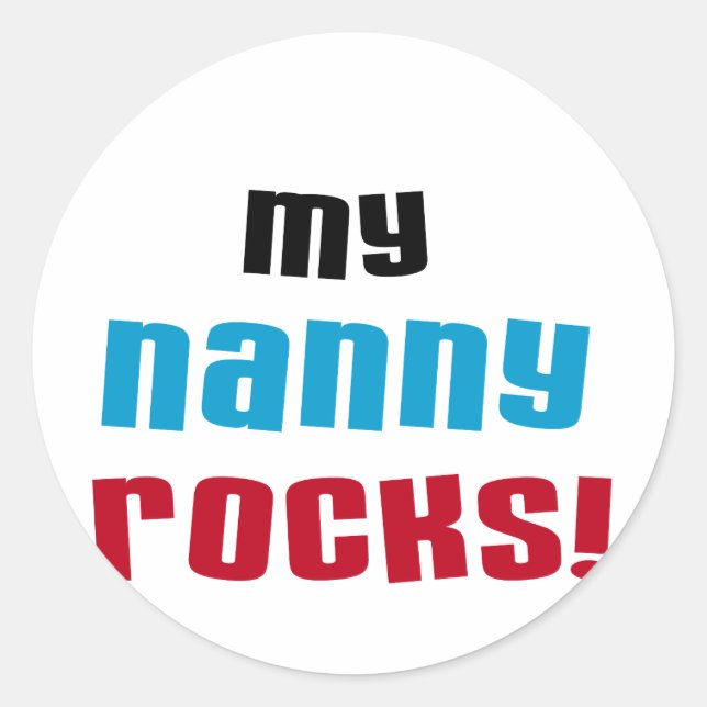 Meine Kinderrocks T-Shirts und Geschenke Runder Aufkleber (Vorderseite)