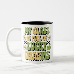 Meine Klasse ist voll von glücklichen Charmen Patr Zweifarbige Tasse