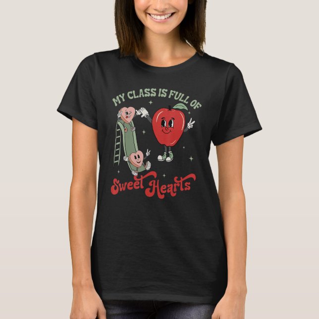 Meine Klasse ist voll von süßen Herzen Valentinsta T-Shirt (Vorderseite)