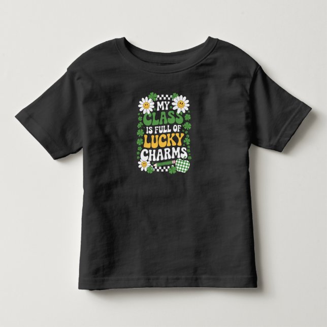 Meine Klasse ist voller Glücksbringer des St. Patr Kleinkind T-shirt (Vorderseite)