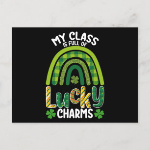 Meine Klasse ist voller Glücksbringer des St. Patr Postkarte