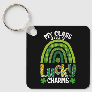 Meine Klasse ist voller Glücksbringer St. Patrick' Schlüsselanhänger
