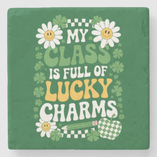 Meine Klasse ist voller Glücksbringer St. Patrick' Steinuntersetzer
