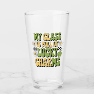 Meine Klasse ist voller Lucky Charms Patrick-Lehre Glas