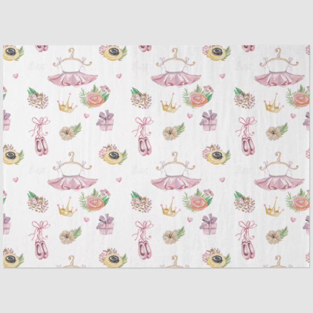 Meine kleine Ballerina Serie Design 3 Gewebepapier Seidenpapier (Vorderseite)