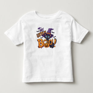 Meine kleine Boo süße Halloween-Katze im Hexenhut Kleinkind T-shirt