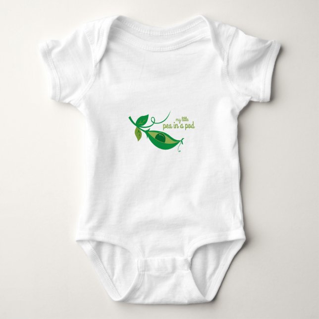 Meine kleine Erbse in einer Hülse Baby Strampler (Vorderseite)