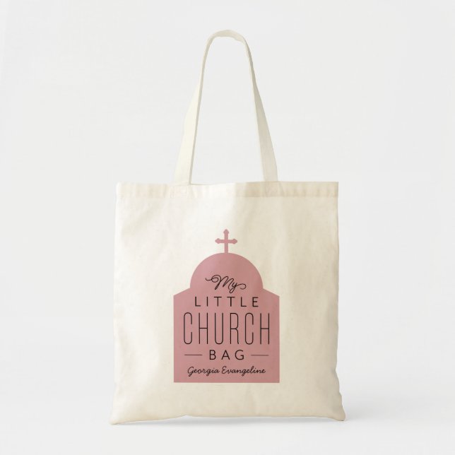 Meine kleine Kirchentasche niedlich rosa orthodoxe Tragetasche (Vorne)