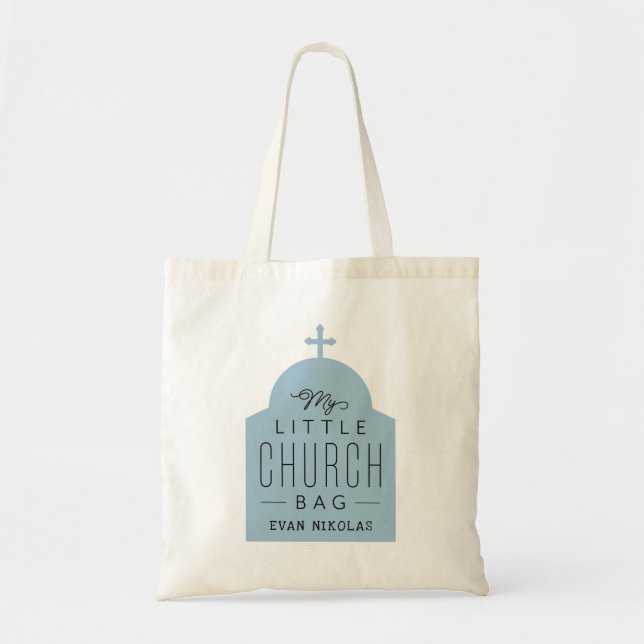 Meine kleine Kirchentasche niedliche blau-orthodox Tragetasche (Vorne)