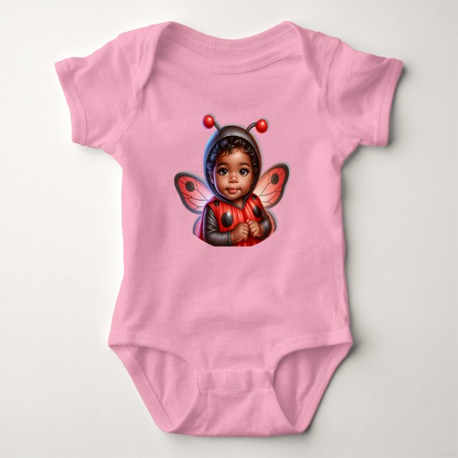"Meine kleine Ladybug" Baby Strampler (Vorderseite)