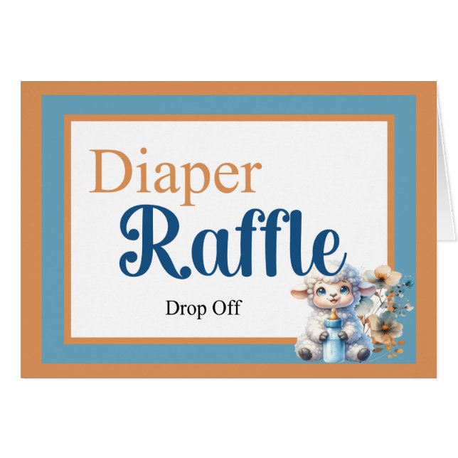 Meine kleine Lamm-Windel-Raffle fällt ab (Vorderseite (Horizontal))