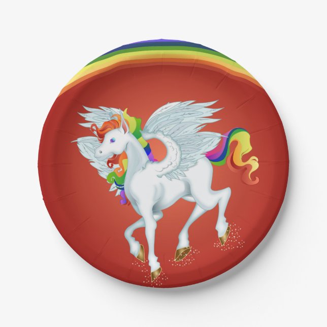 Meine kleine Pony-Rainbow-Papierplatte Pappteller (Vorderseite)