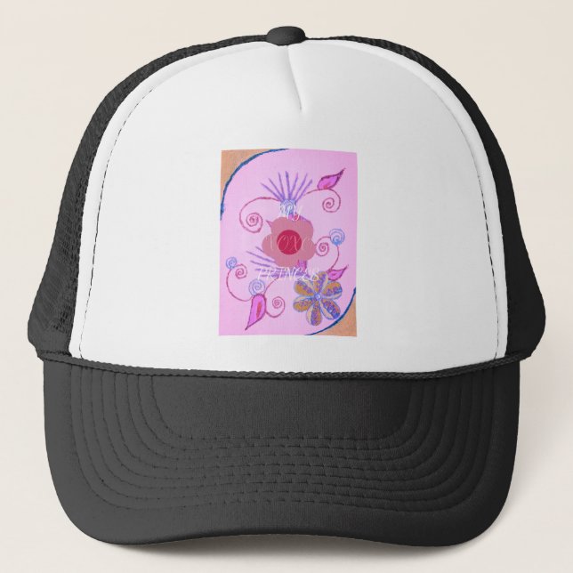 Meine kleine Prinzessin: Baby Pink Vector Inspirat Truckerkappe (Vorderseite)