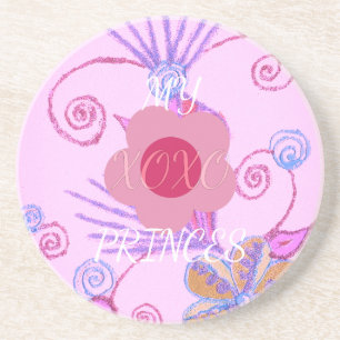 Meine kleine Prinzessin: Baby Pink Vector Inspirat Untersetzer