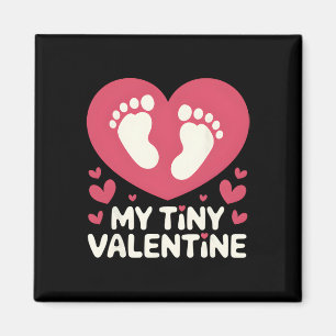 Meine kleine Valentinstag-Schwangerschaftsankündig Magnet