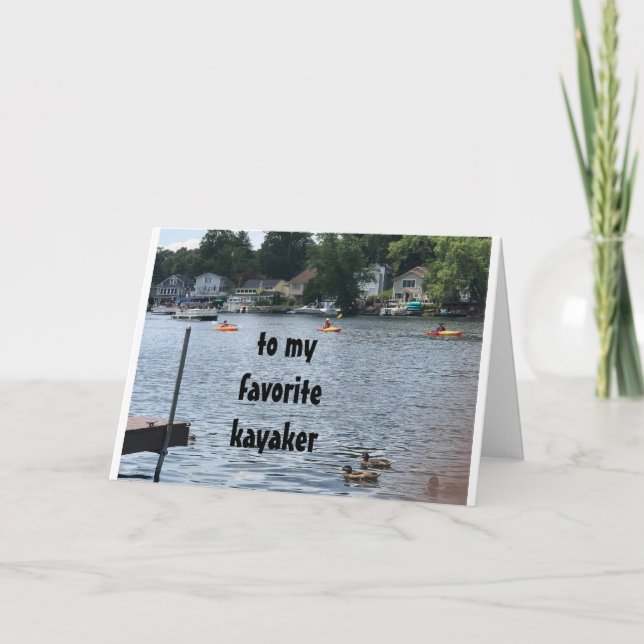 MEINE KOMPLETTE KAYAKER** GLÜCKLICHE 13. BIRTHDAY  KARTE (Vorderseite)