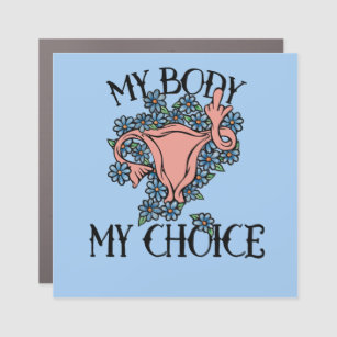 Meine Körperwahl Feminist Pro-choice Auto Magnet