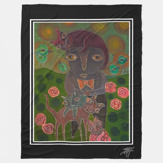 Meine Krawatte Typ Fleece Blanket (Vorderseite)