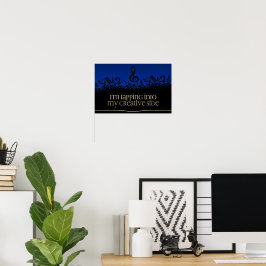"Meine kreative Seite" Motivation Affirmation Poster