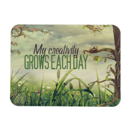 "Meine Kreativität wächst" Motivation Affirmation  Magnet