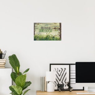 "Meine Kreativität wächst" Motivation Affirmation Poster
