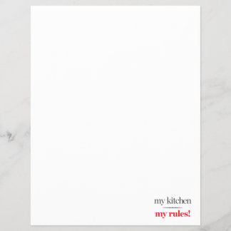 Meine Küche, meine Regeln Flyer